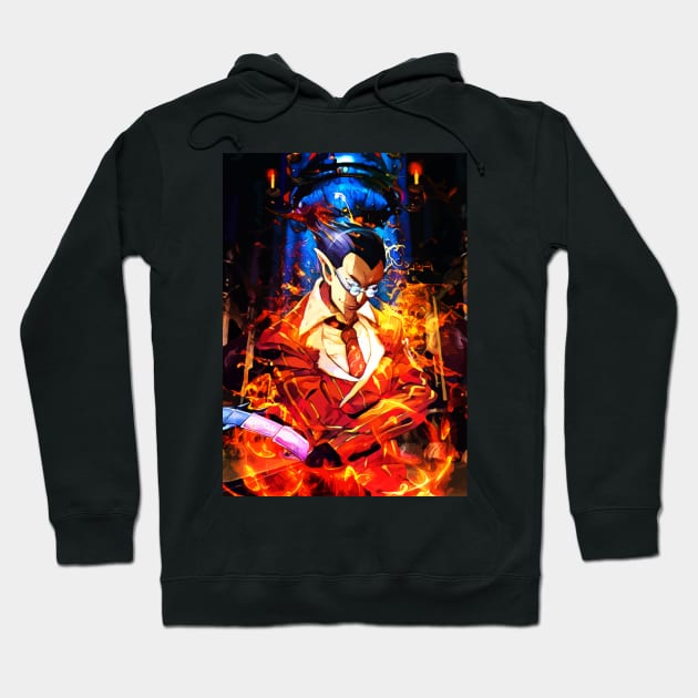 Red creator of the blazing Hoodie by hustlart